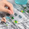 Portable 6-Compartment Mini Pill & Accessory Case 1 Piece 9ea