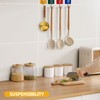 Measuring Cups and Spoons Set, 8 Pack Gold Measuring Spoons
