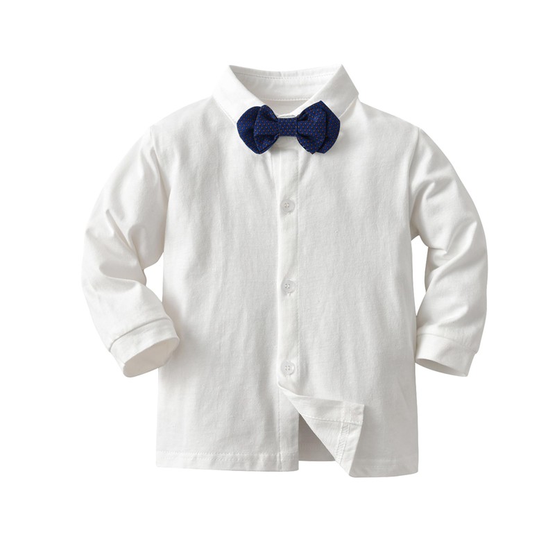 Boarnseorl - Conjunto de pantalones para bebé y niño, Azul+blanco,