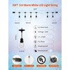 Hobbynors Outdoor String Lights 30FT, Patio Lights Outdoor Waterproof, Plug-in