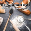 HUFHNWSO Stainless Steel Whisk, 6-Piece Danish Whisk Set, Semi-Automatic with