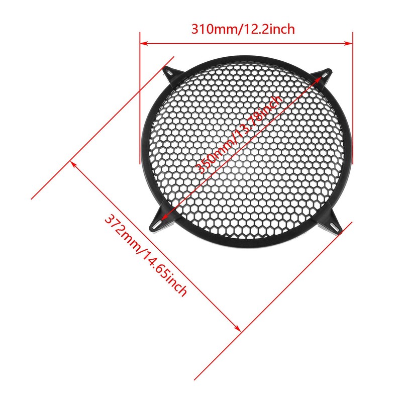 DGZZI SubWoofer - Cubierta de Malla de plástico de 12