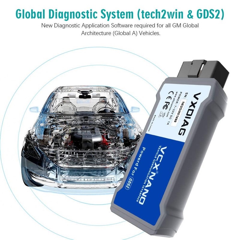 VXDIAG VCX Nano GDS2 and Tech2Win Diagnostic Tool Compatible for