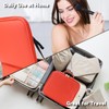 SLUMAZI Travel Makeup Bag with LED Mirror and 10x magnifying