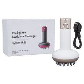 Electric Meridian Brush 6 Gears Hot Compress Microcurrent Vibration Massage Body Scraping Machine