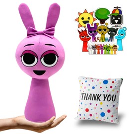 Sprunki Plush Toy – 11.8” Premium Stuffed Character Doll with 50 Stickers & Gift Bag | Soft Plushies for Kids Room Decor, Cuddling, or Play | Choose Sky, Pinki, Oren, Simon, Mr. Fun Computer & More