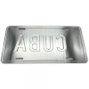 Cuba Flag License Plate - Embossed Metal Cuban Car Tag