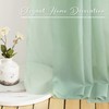 NICETOWN Voile Sheer Scarf Valances for Windows, 216" Extra Long