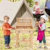 GLACER Kids Grill Play Set, Wooden Play Barbecue Toy Set