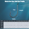 9KM DWLIFE Octopus Hooks 50/100 Pack Double Barb Eagle Claw