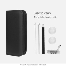 Golf Putter, Mini Golf Putters for Men, Right Handed Golfers or Left Handed, Kids and Women's Mini Golf Clubs Set, Two Way Adjustable Length Putters with 2 Golf Practice Balls