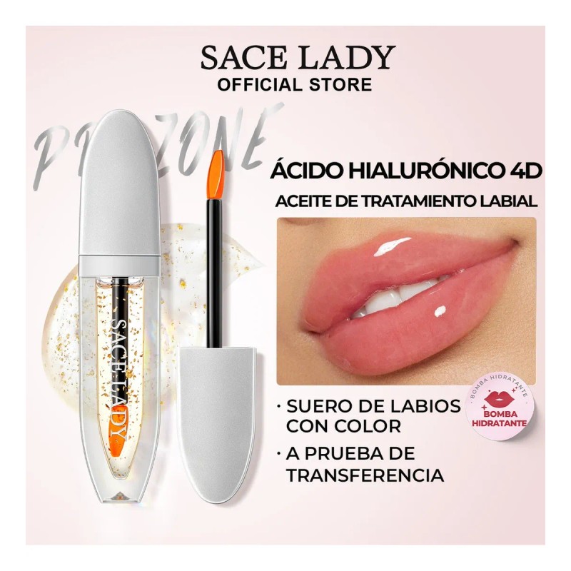 Sace Lady Brillo Labial Con 4d Ácido Hialurónico Hidratante 04