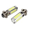 2x 6000K White H6M COB LED Motor Bike/ATV Headlight Fog
