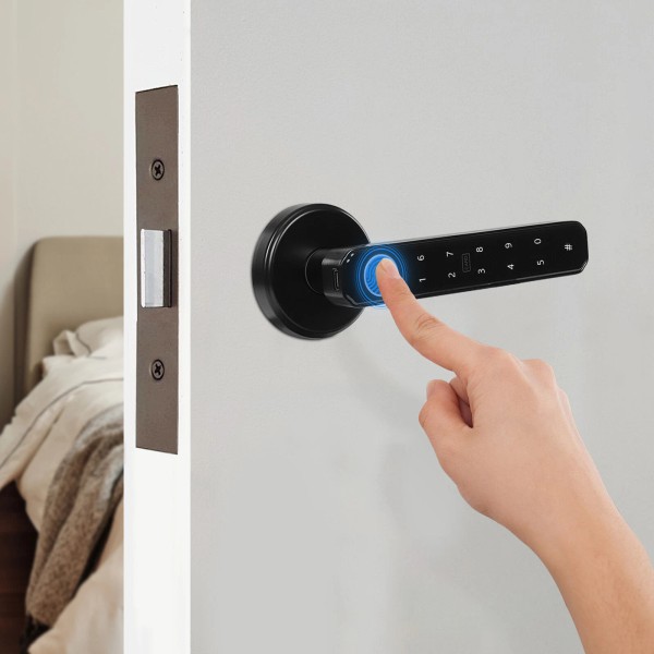 CNCEST Fingerprint Smart Door Lock Biometric Door Lock With Handle