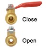 Joywayus Brass Ball Valve 1/4" NPT Male x 1/4“ Hose