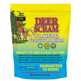 Epic REPELLENTS Deer Scram All Natural Granular Repellent - All-Natural, Animal, People and Pet Safe Granule (6 lb Bag)