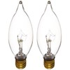 Satco Products S3773 120-Volt 15CA8 Candelabra Base Clear Light Bulb