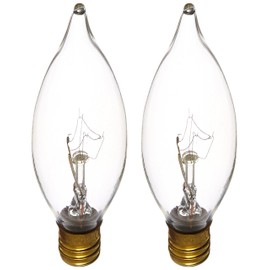 Satco Products S3773 120-Volt 15CA8 Candelabra Base Clear Light Bulb