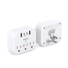 Cruise Ship Essentials - Cruise Approved Power Strip Non Surge Protector, Travel Plug Adapter with 3 Outlets 4 USB (2 USB-C), Foldable Outlet Extender for Travel Cruise Must Have
