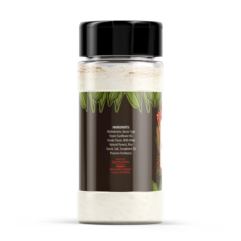 Unpretentious Bacon Powder, 1 Cup, Versatile Seasoning, Meaty & Savory,