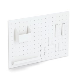 Zeller 11138 Memo Board with Utensils Metal White Approx. 50 x 35 cm