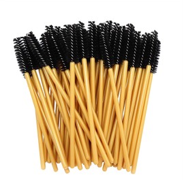 50 Pcs Eyelash Brushes Disposable, Portable Eyebrow Brush, Eyebrow Spoolies Disposable, Eyebrow Brush Makeup Tool for Eyelash Extensions, Perfect for Home, Travel and Outing