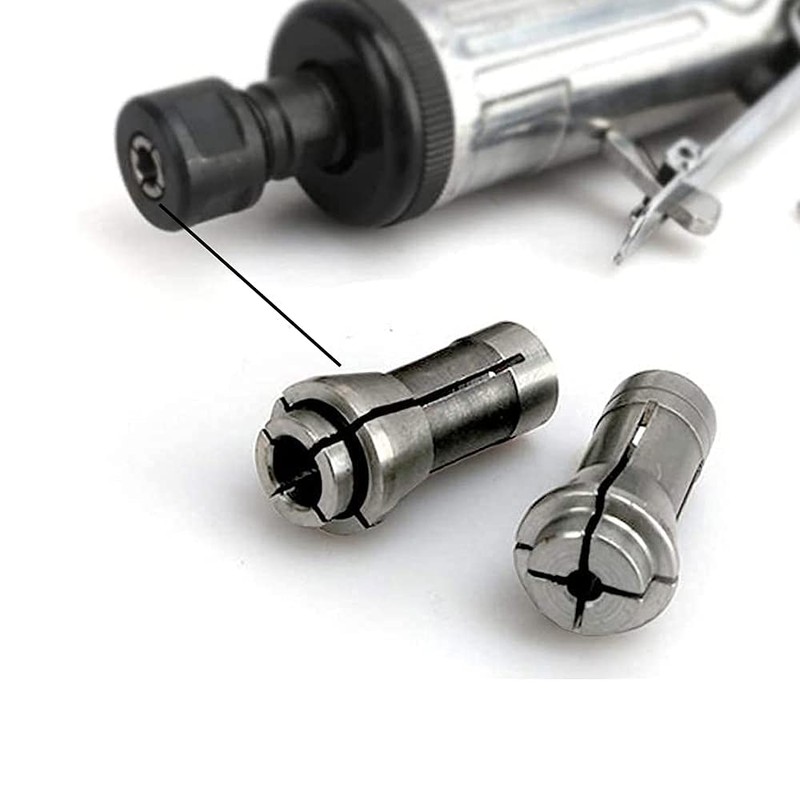 Luo ke 2 Pcs Industries Die Grinder Collet Carbon Steel