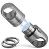 [TISUR] Titanium Key Ring 360° Swivel Connector Breakaway Quick Release