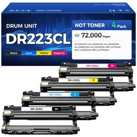 DR223CL Drum Unit Set 4-Pack High Yield Printer Replacement Compatible for Brother DR223 DR-223CL Imaging Drum HL-L3270CDW HL-L3210CW MFC-L3770CDW HL-L3290CDW MFC-L3750CDW L3710CW L3230CDW L3230CDN
