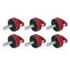 6PCS Hard Top Quick Removal Fastener Thumb Screw with D