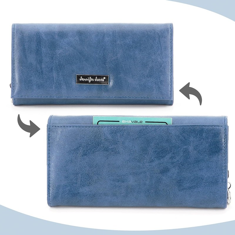 ekavale Wallet 1109, blue, Classic