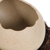 ABOOFAN Dinosaur Egg Shaped Dessert Bowl with Nest Ceramic Small
