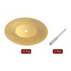 sourcing map 10pcs Diamond Cutting Wheel 40mm Titanium Coating Cut
