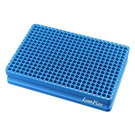 LUERFLEX Aluminum Cooling Block Tube Cool Rack 384 Wells for 0.1ml 384 PCR Plate Strips Pack of 1