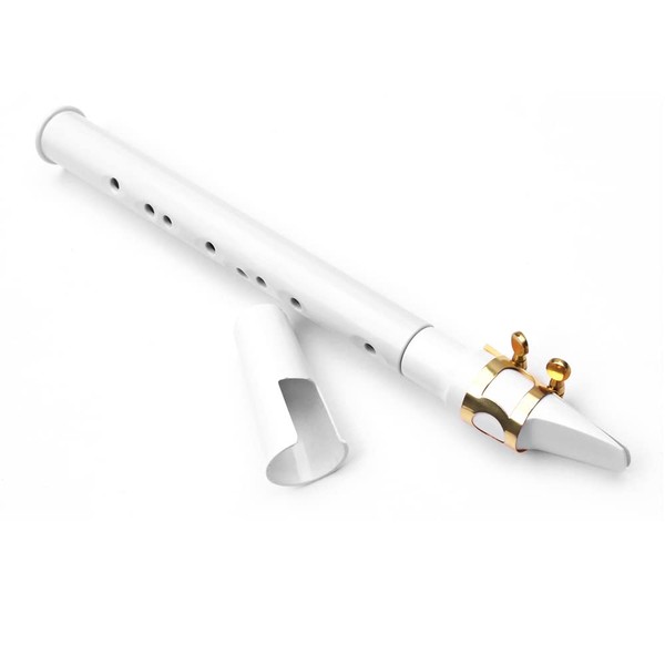 Pocket Saxophone, KOCAN White Mini Pocket Saxophone, Portable Small Saxophone