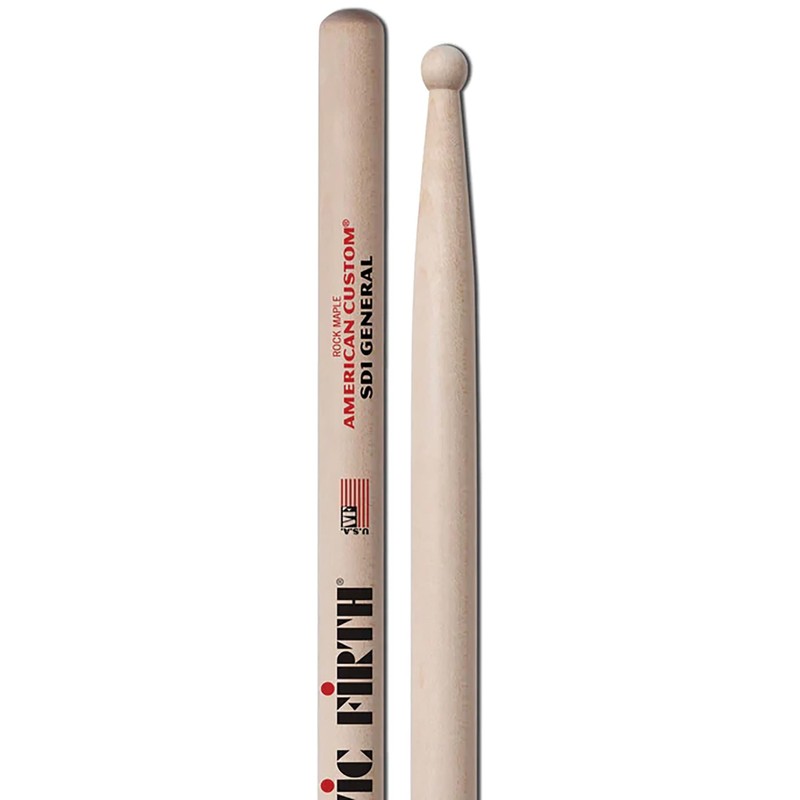 Vic Firth American Custom SD1 General Drumsticks - 3-Pack Bundle