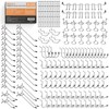 INCLY Pegboard Hooks Set for Hanging Tools, 206PCS Heavy Duty