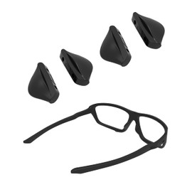 SAUCER Replacement Nose Pieces Pads for Oakley Si Ballistic Det Cord | Si Industrial Det Cord Sunglass - Black Hard Base Asian Fit