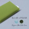 YOGAN Kopfkissen/Kopfpolster (2,5 cm) für Yoga/Pilates, Außenbezug aus Bio-Baumwolle (abnehmbar