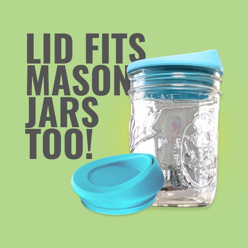 GoSili To-Go Cup with Lid – Teal, 16oz.