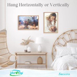 20x27 Frame Natural Woodgrain,Rustic 27x20 Picture Frame, Art Pic Hanging Poster Frame, 20 by 27 Gallery Family Concert Portrait Photo Frame Anniversary/Birthday/Wedding/Thank you/Christmas Gift