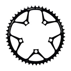 Spécialités TA Syrius 110pcd 10/11 Speed Chainring, Black, Outer 46T