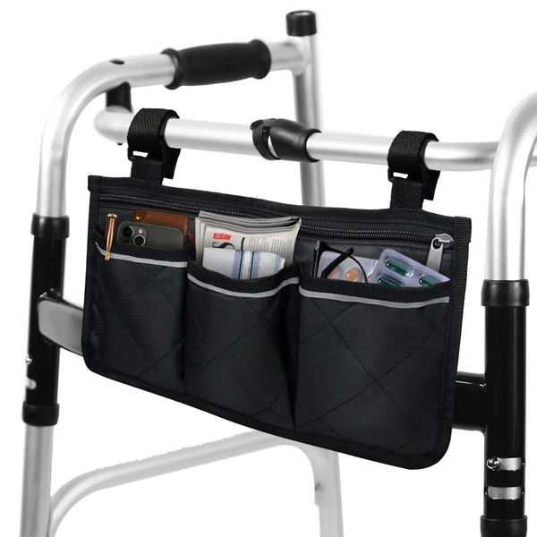 Walker Bags for Folding Walker - Durable Walker Baskets for