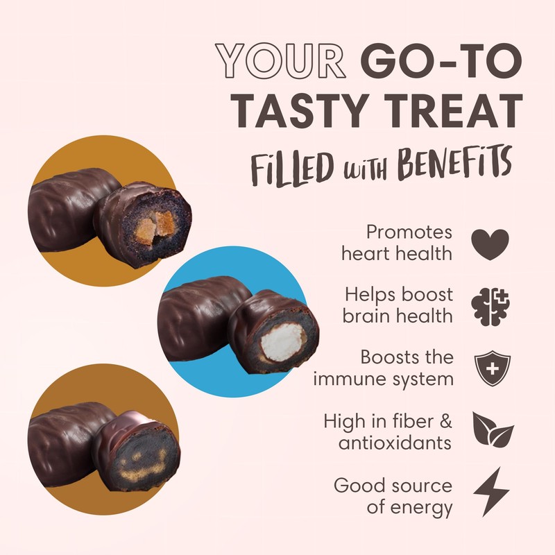 DORREL - Trio Bundle Pack: Belgian Dark Chocolate Covered Dates