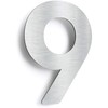 N-01-9-E Stainless Steel House Number 9 - Solid, Weatherproof and