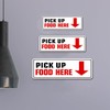 Standard Plus Pick Up Food Here Wall or Door Sign