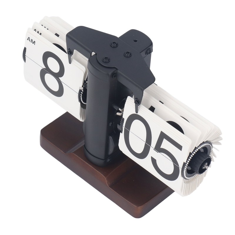 Digital Flip Dоwn Clock Retro Wooden Mechanical Flip Clock Desktop