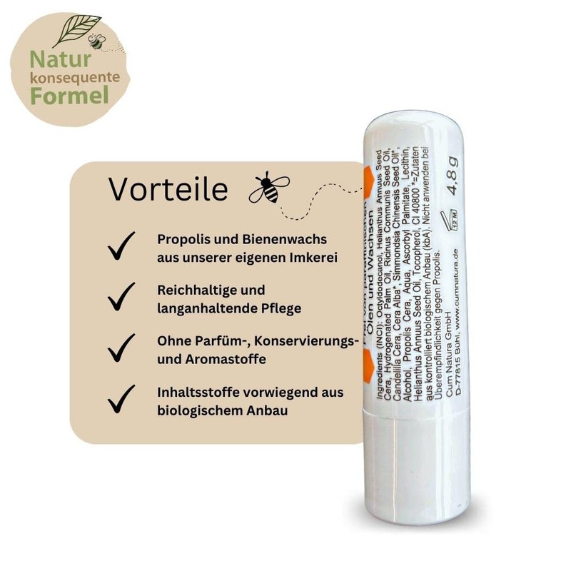 Imkergut Propolino® Propolis Lip Balm Nourishes and Protects Lips Lip