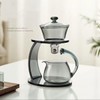 Fire Kirin Glass Teapot Set Semi Automatic Drip Rotating with