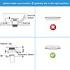 BWE Bathroom Sink Pop Up Drain Stopper with Overflow, Vessel